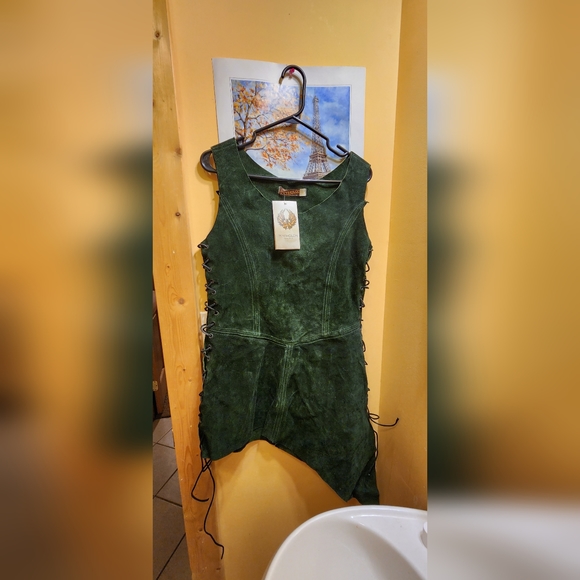 Suede Larp/cosplay tunic mytholon size small - Picture 3 of 3